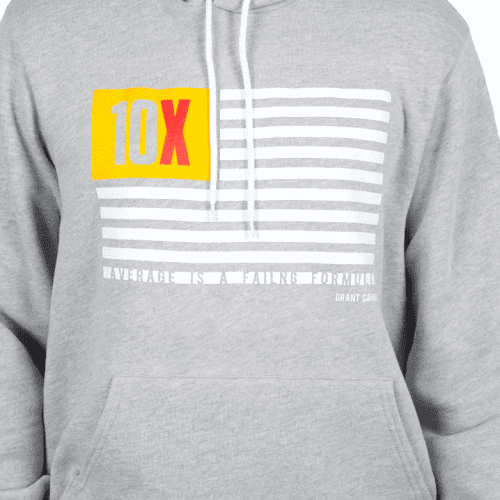 10X Average is a failing formula Hooded Sweatshirt 06