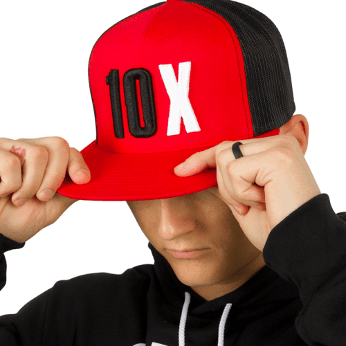 10x flatbill trucker hat 04