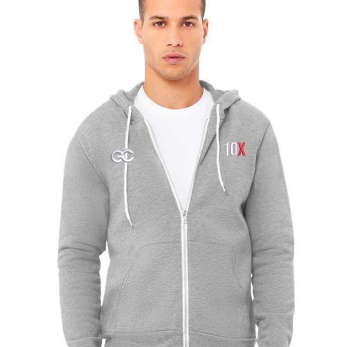 Bella Zip Up hoodie Athletic Grey 782x1000 1