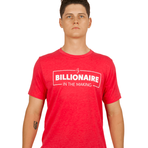 Billionaire In The Making T shirt red 01