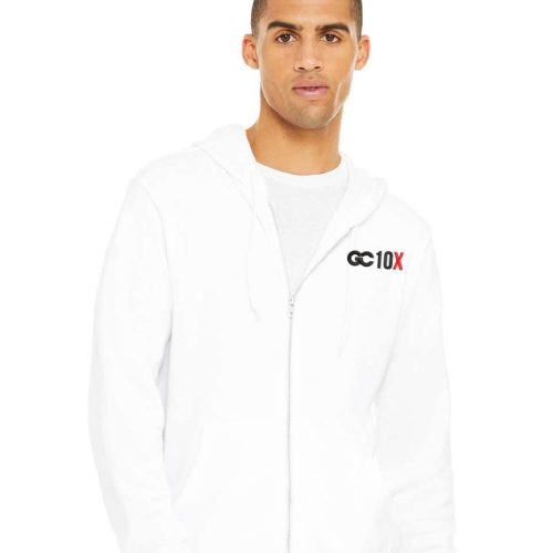 GRANT CARDONE 10X Fleece Full Zip Hoodie White 782x1000 1