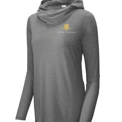 Ladies PosiCharge Tri Blend Wicking Long Sleeve Hoodie