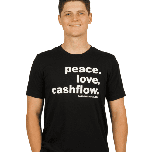 Peace Love Cashflow T Shirt black 04