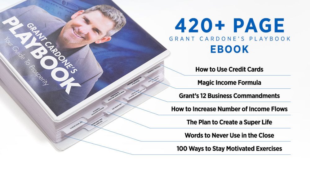 Grant Cardone Playbook Includes 